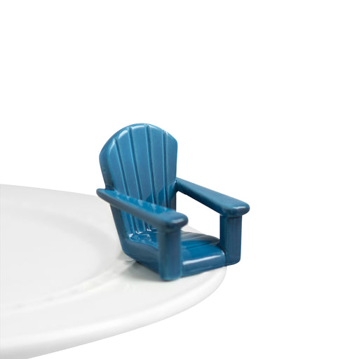 Nora Fleming chillin' chair Blue Adirondack Mini