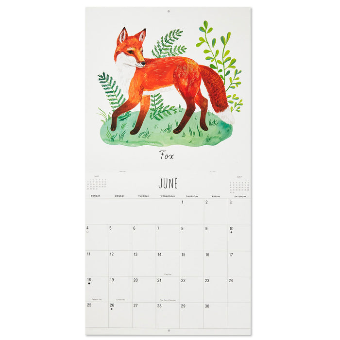 Animal Paintings 2023 Wall Calendar