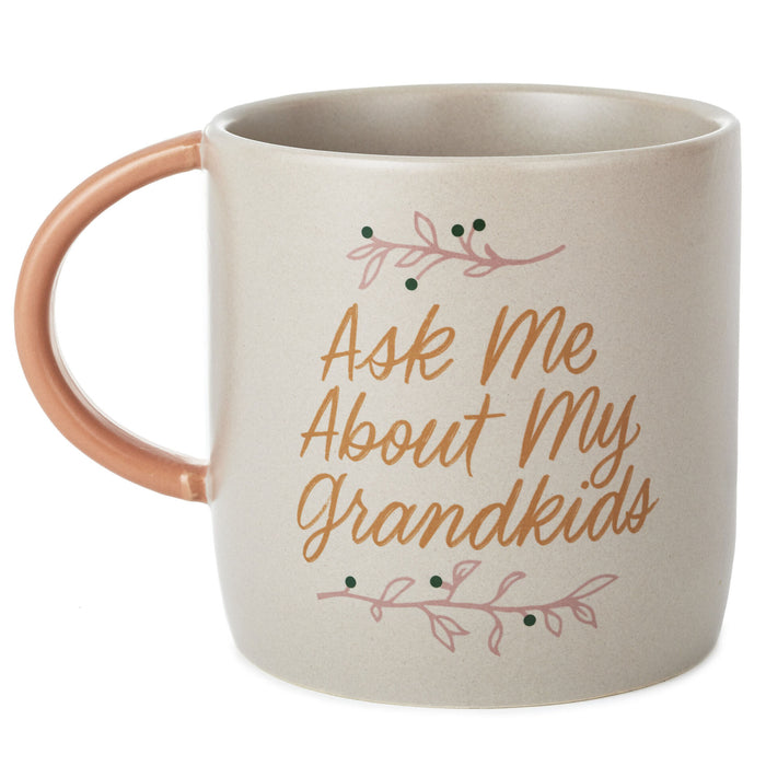 Ask Me About My Grandkids Mug