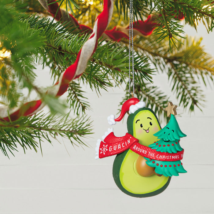 Guacin' Around the Christmas Tree 2023 Ornament With Sound