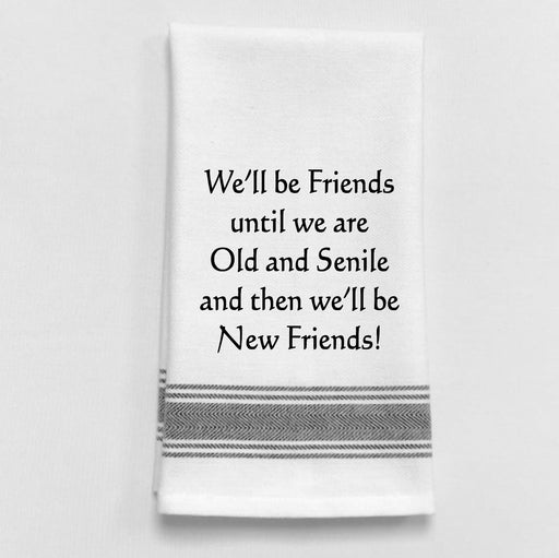 Old and Senile Friends Tea Towel