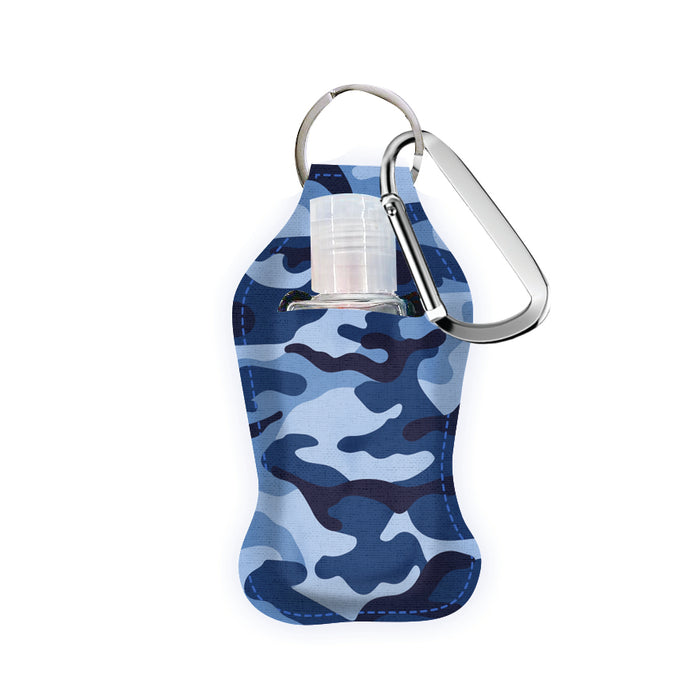 Hand Sanitizer with Blue Camo Caddy