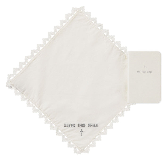 Commemorative Handkerchief and First Bible Set