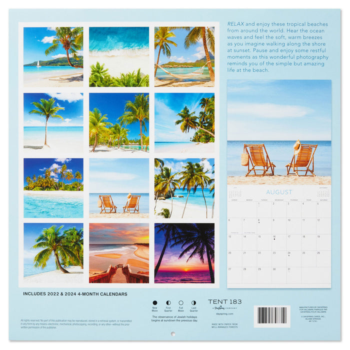 Beaches 2023 Wall Calendar