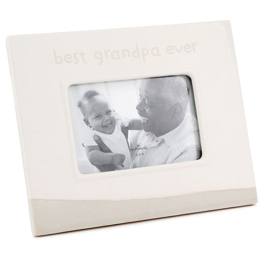 Best Grandpa Ever Ceramic Picture Frame