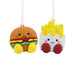 Better Together Burger and Fries Magnetic Hallmark Ornaments
