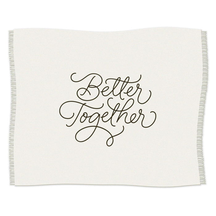 Better Together Embroidered Throw Blanket