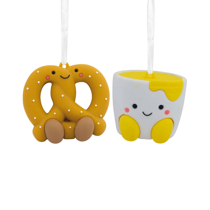 Better Together Pretzel and Cheese Dip Magnetic Hallmark Ornaments