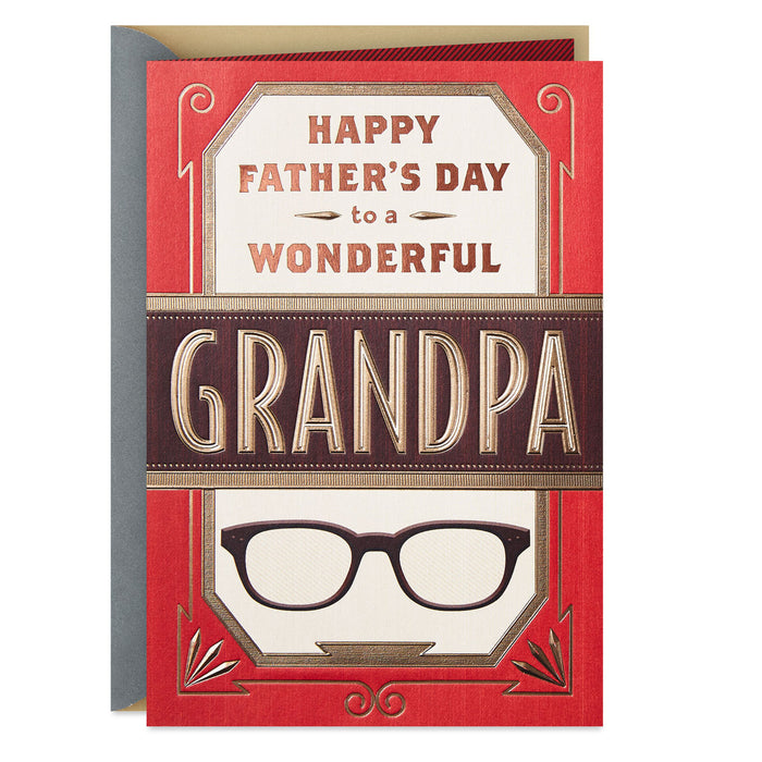 Moments and Memories Father's Day Card for Grandpa