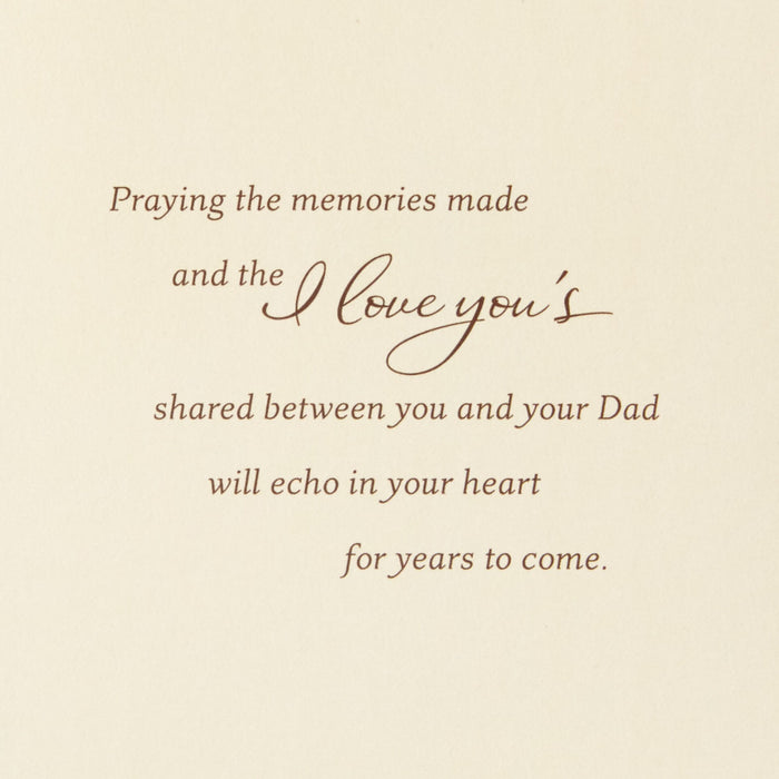 The Memories Made Religious Sympathy Card for Loss of Dad