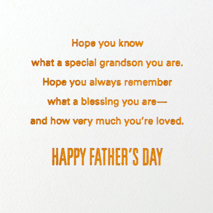 So Blessed, So Loved Father's Day Card for Grandson