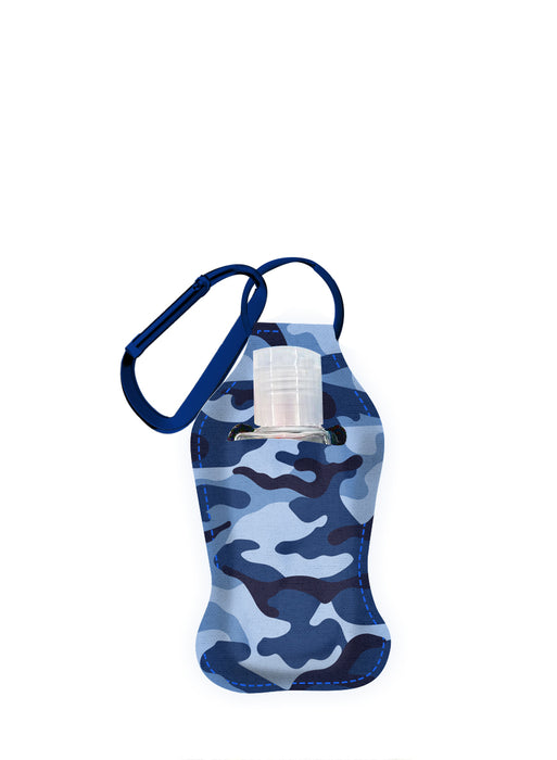 Kids Hand Sanitizer with Blue Camo Caddy