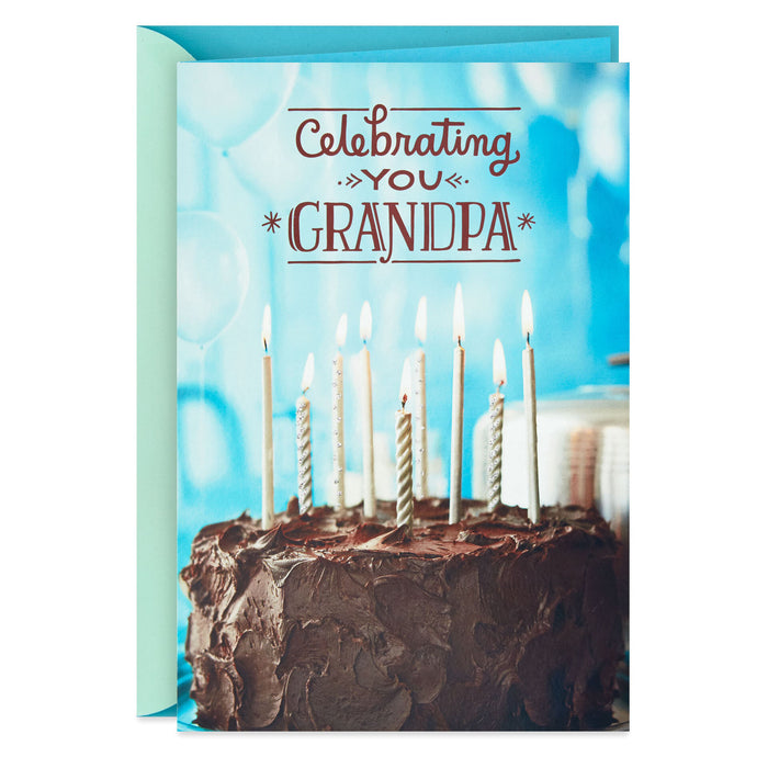 Celebrating Lovable You Birthday Card for Grandpa