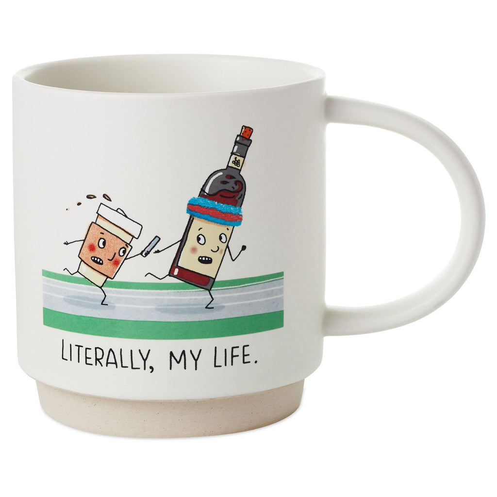 Coffee and Wine Relay Funny Mug — Trudy's Hallmark