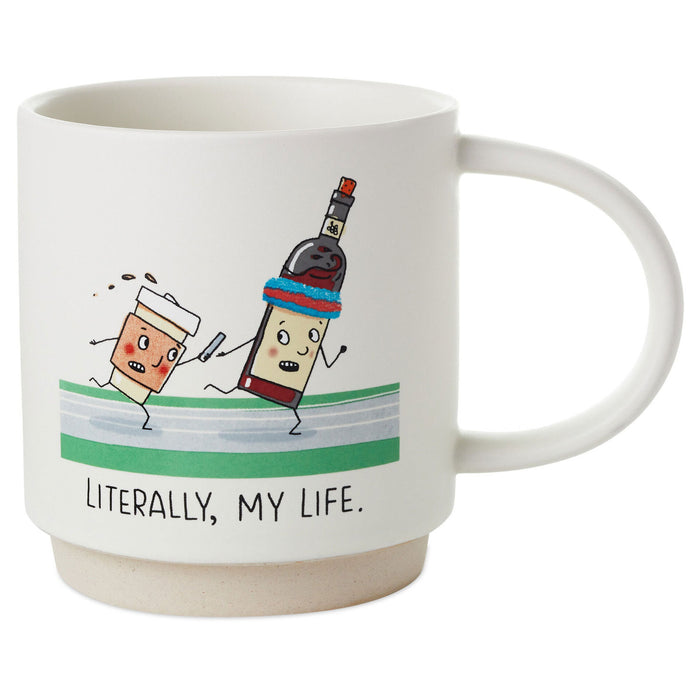 Coffee and Wine Relay Funny Mug
