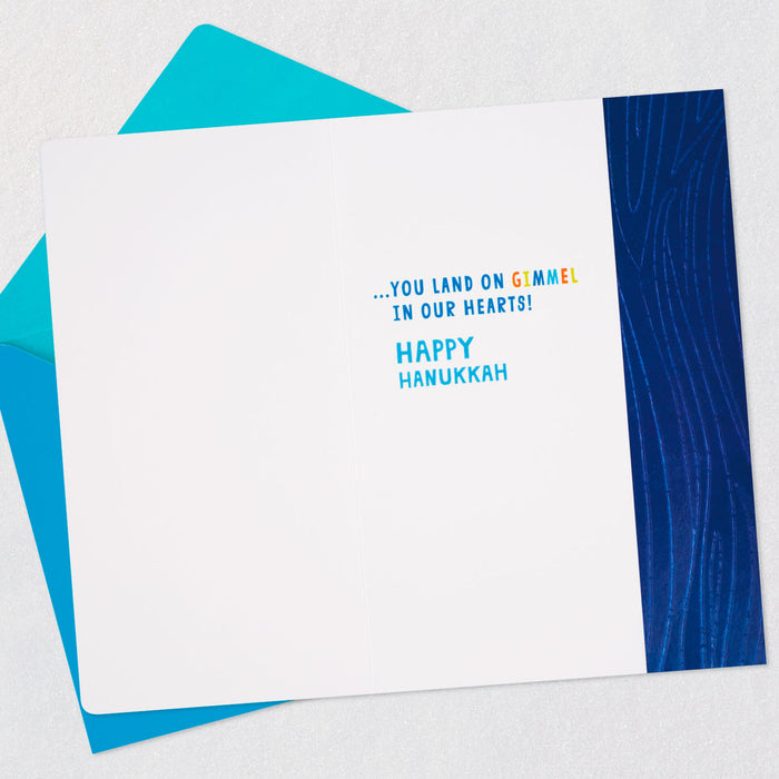 Colorful Dreidels Hanukkah Card