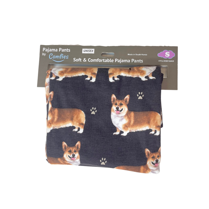 Dog Print Lounge Pants - Welsh Corgi