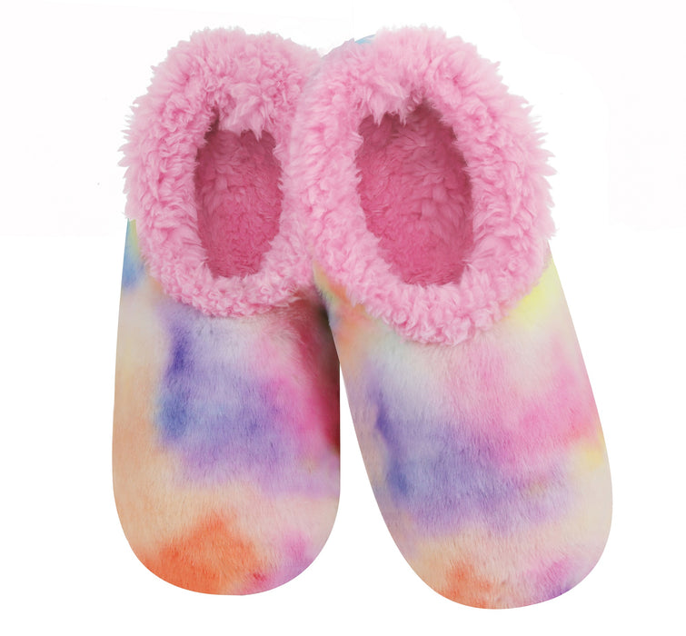 Cotton Candy Tie Dye Snoozies Slippers