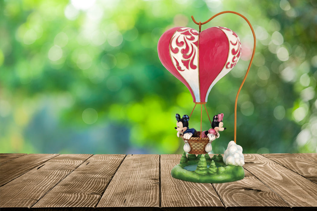 Disney Mickey & Minnie Heart-Air Balloon by Jim Shore