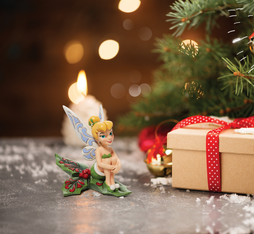 Disney Tinker Bell Sitting on Holly by Jim Shore