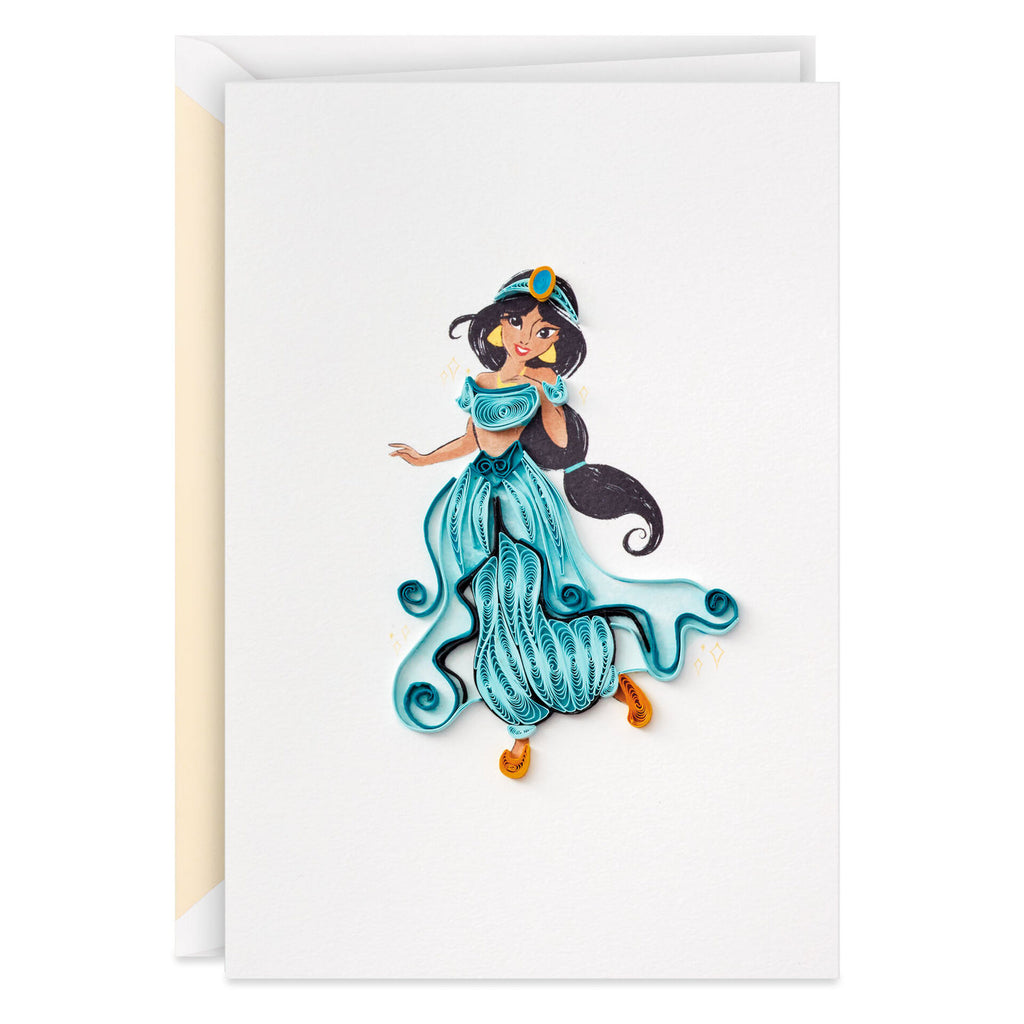 Disney Princess Jasmine Magical Day Quilled Paper Handmade Card — Trudy's  Hallmark