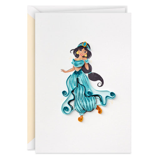Disney Princess Jasmine Magical Day Quilled Paper Handmade Card