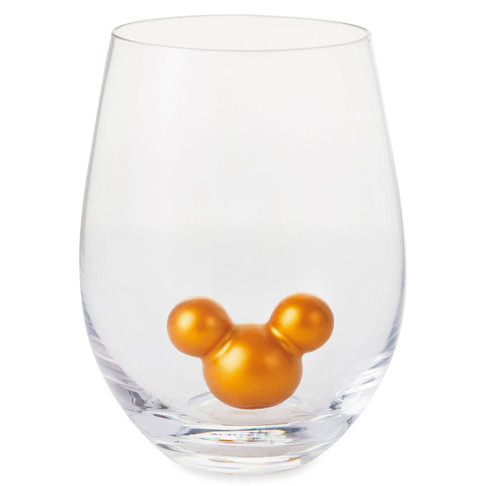 Disney Mickey Mouse Ears Silhouette Stemless Glass