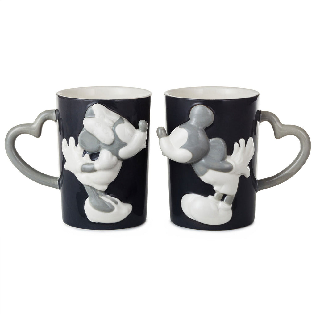 Disney Mickey Mouse Mug Warmer Set and 10 oz Ceramic Mug for Home or Office  