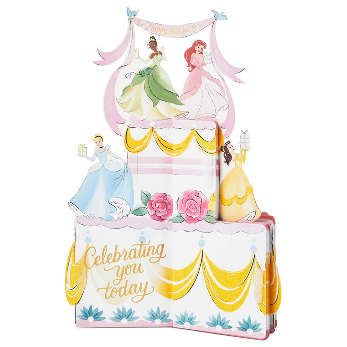 Disney Princess Cake Honeycomb 3D Pop-Up Birthday Card