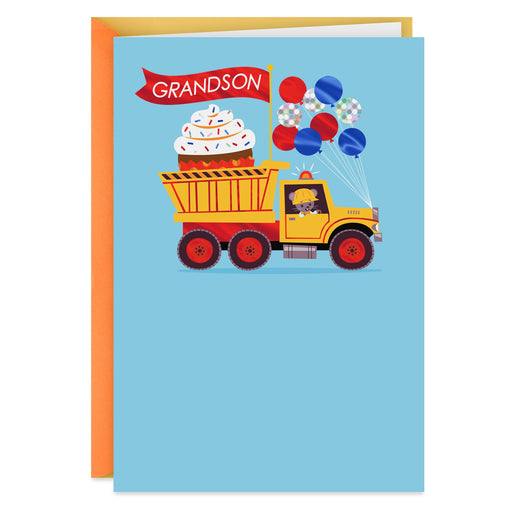 Truckload of Love Birthday Card for Grandson