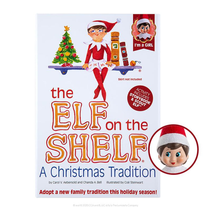 Light Skinned Girl Elf and English Book — Trudy's Hallmark