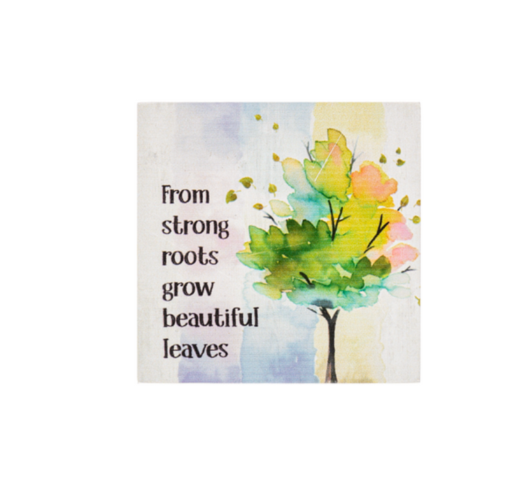 From Strong Roots Mini Block Sign
