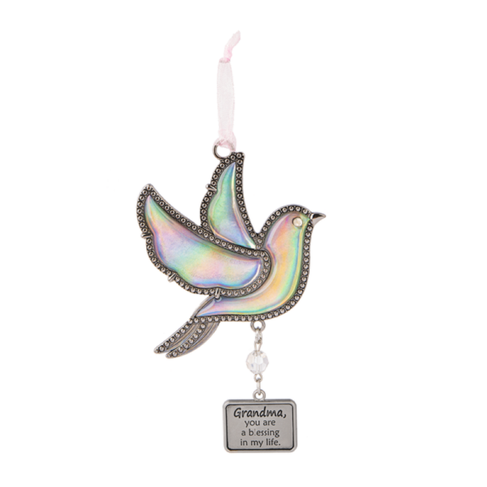 Metal Grandma Bird Ornament