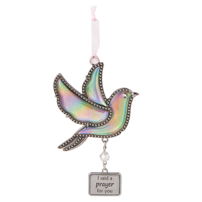 Metal Prayer For You Bird Ornament