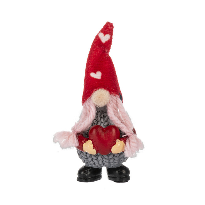 Be My Gnomie Pocket Gnome Charm red