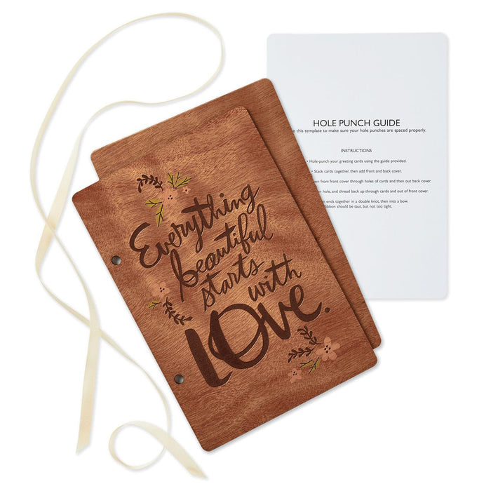 Everything Beautiful Starts With Love Wedding Card Keeper