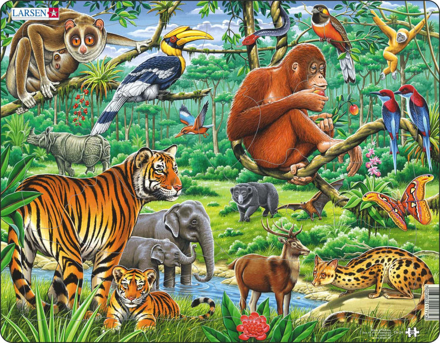 Jungle Animals 20 Piece Jigsaw Puzzle