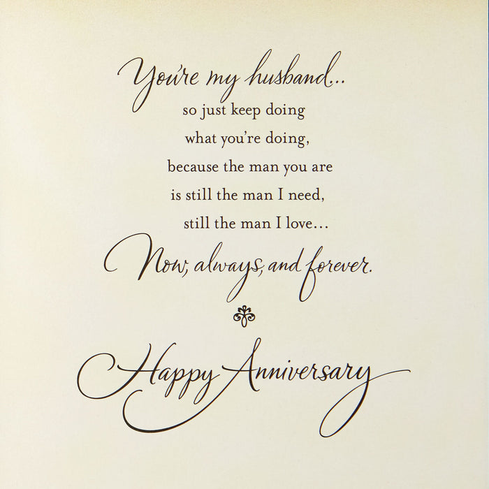 Now, Always and Forever Anniversary Card for Husband