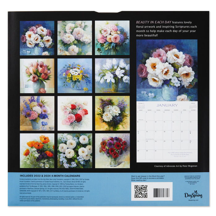 Floral Paintings 2023 Wall Calendar — Trudy's Hallmark