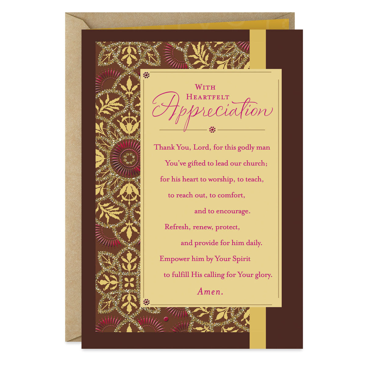 May God Richly Bless You Religious Clergy Appreciation Card — Trudy'S  Hallmark