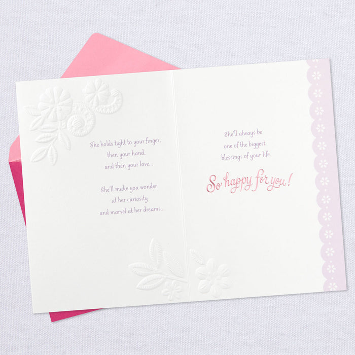 Life's Sweetest Gift New Baby Girl Card