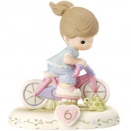 Precious Moments Age 6 Girl Figurine - Brunette
