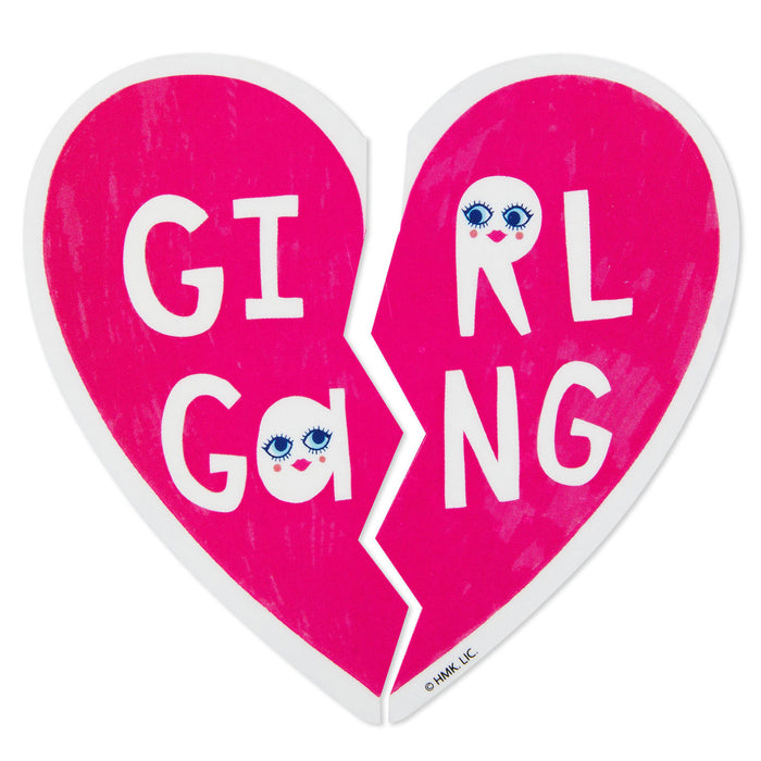 Girl Gang Heart Vinyl Decal