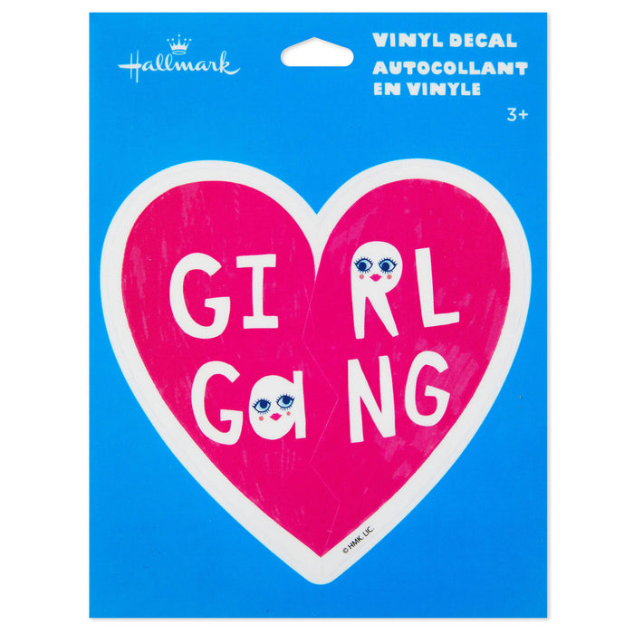 Girl Gang Heart Vinyl Decal