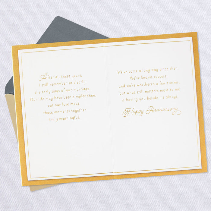 What Matters Most Is You Beside Me 50th Anniversary Card