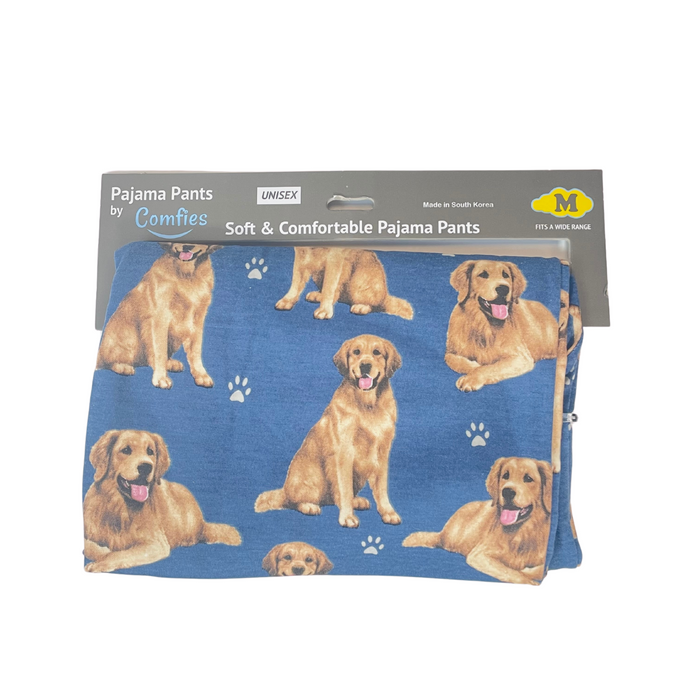 Dog Print Lounge Pants - Golden Retriever
