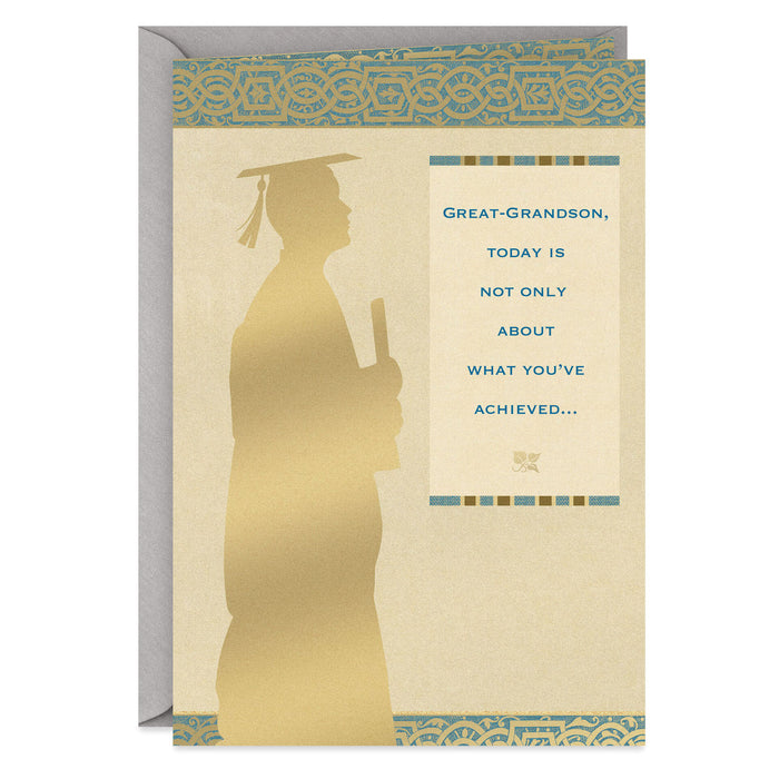 You've Made Our Family Proud Graduation Card for Great-Grandson