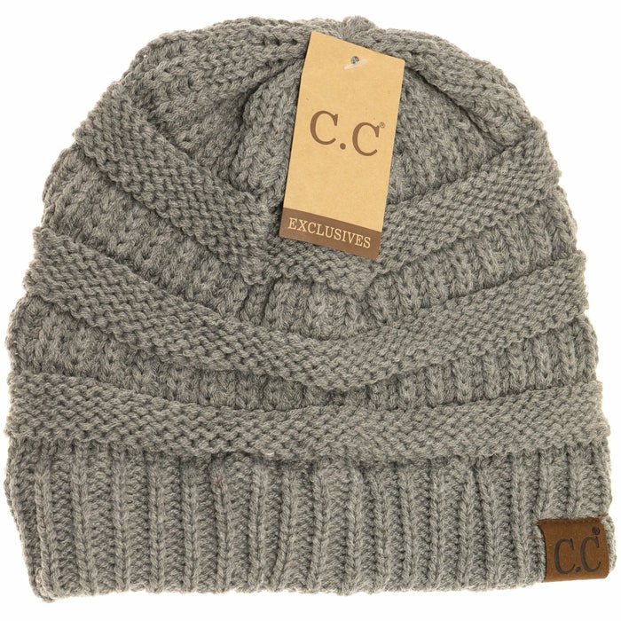 C.C. Cheveux Classic Beanie Hat gray