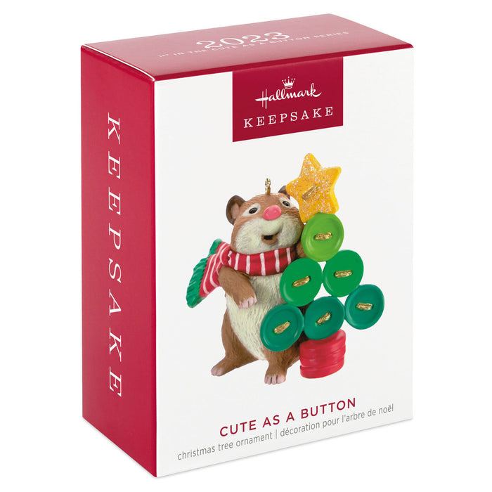 Cute as a Button 2023 Ornament - 1st in the Series