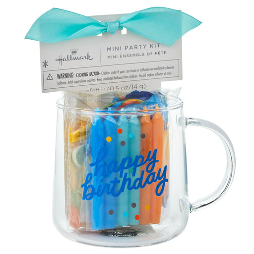 Hallmark Happy Birthday Glass Mug Party Kit